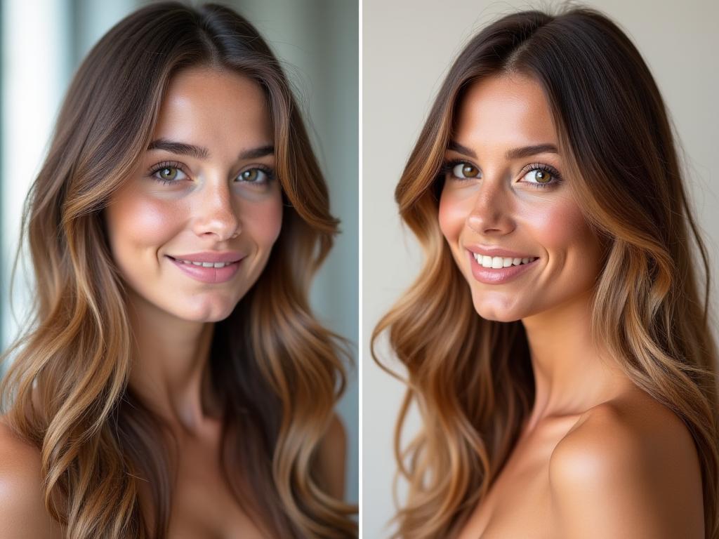 Vorher Nachher Haartransformation