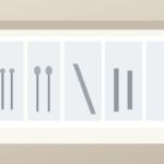 Expandable utensil drawer organizer fitting an odd-width small rental kitchen drawer
