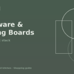 Vertical bakeware and cutting board organizer inside a small rental kitchen cabinet