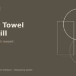 No-drill under-cabinet paper towel holder in a rental kitchen