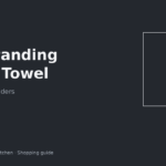 Slim freestanding paper towel holder on a tiny apartment kitchen counter