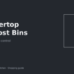 Sealed countertop compost bin with charcoal filter on an apartment kitchen counter