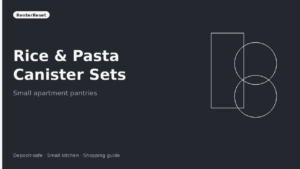 Best Rice & Pasta Canister Sets for Small Apartment Pantries