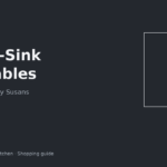 Under-sink lazy Susan turntable fitted around apartment sink pipes
