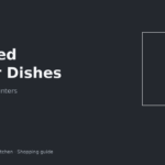 Covered butter dish on a small rental kitchen countertop
