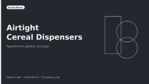 Best Airtight Cereal Dispensers for Apartment Pantries