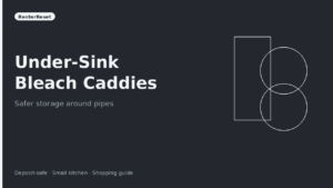 Best Under-Sink Bleach Bottle Caddies Around Pipes