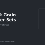 Clear canister set holding beans, lentils and grains on an apartment pantry shelf