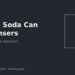 Clear fridge soda can dispenser holding cans on an apartment fridge shelf