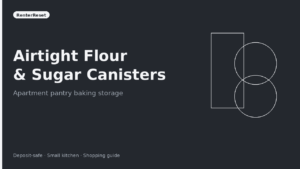Best Airtight Flour & Sugar Canisters for Apartment Pantries