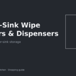 Cleaning wipe dispenser mounted inside an apartment under-sink cabinet door
