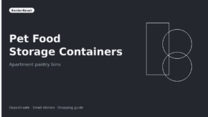 Best Pet Food Storage Containers for Apartment Pantries
