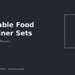 Stackable food storage container set nested in a small apartment kitchen cabinet