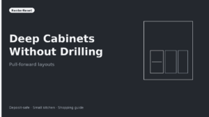 How to Organize Deep Kitchen Cabinets Without Drilling