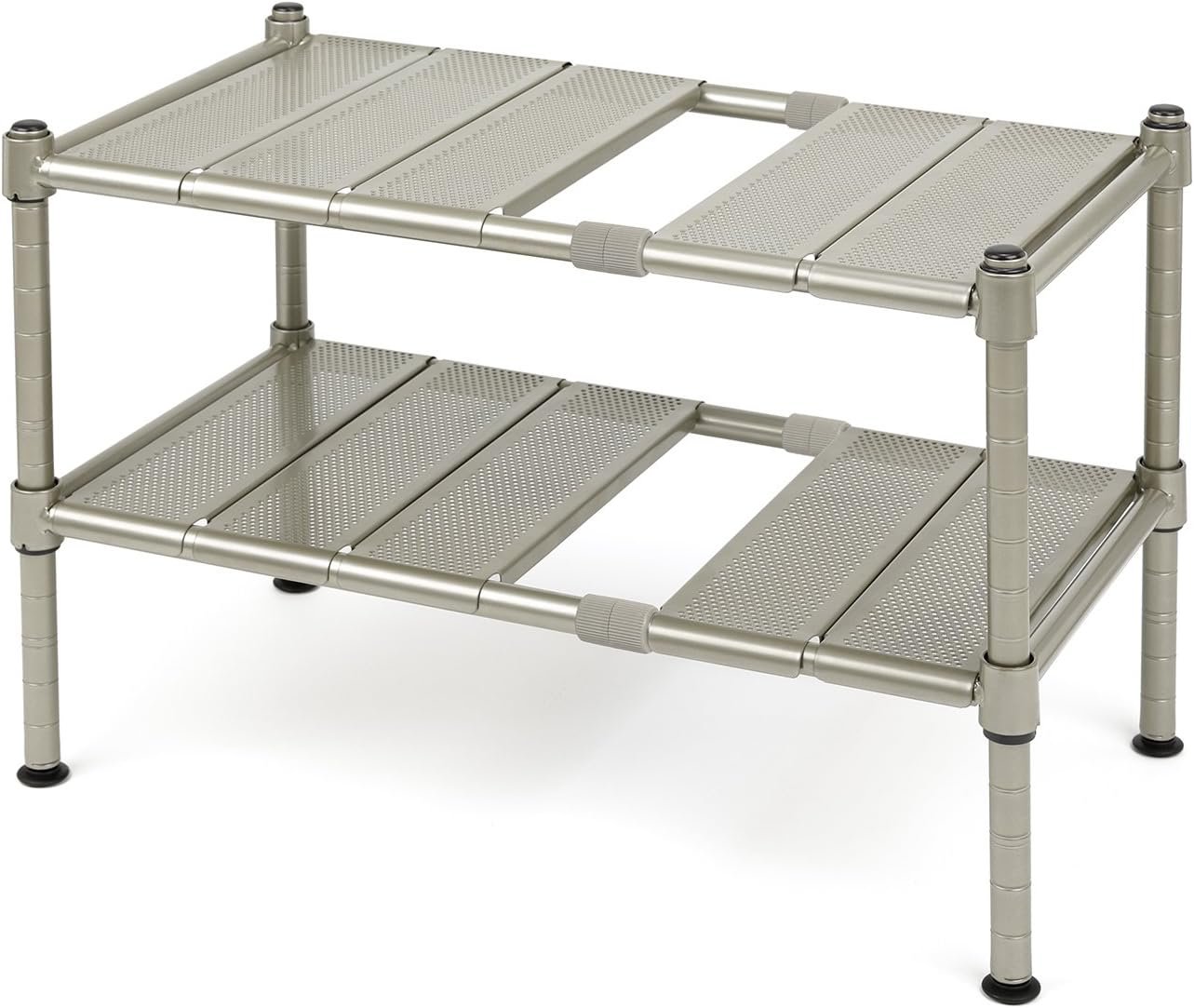 Seville expandable under-sink shelf for rental kitchens