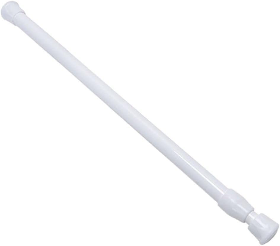 Spring tension rod for spray bottles for rental kitchens