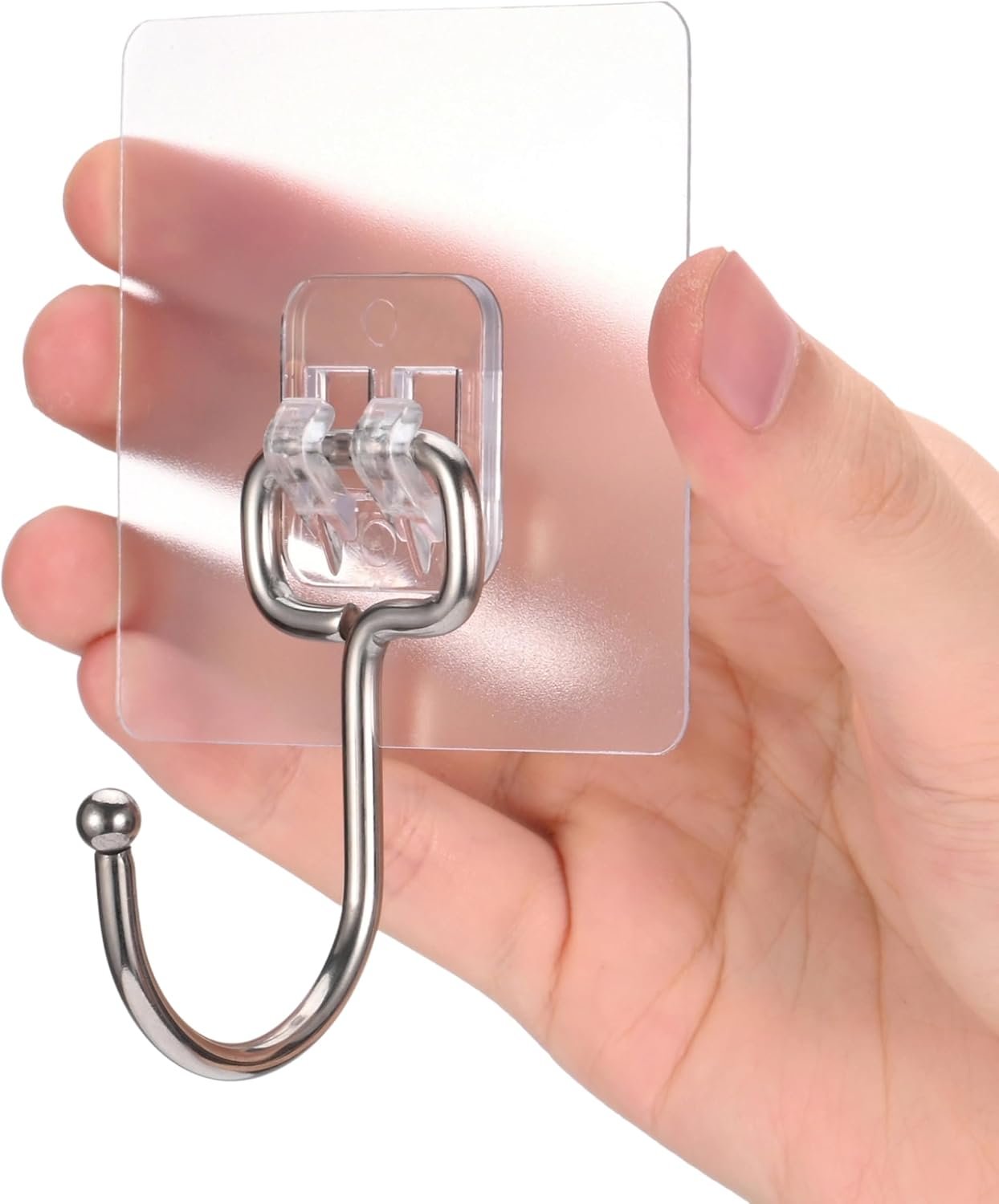 Heavy-duty adhesive kitchen hooks for rental kitchens